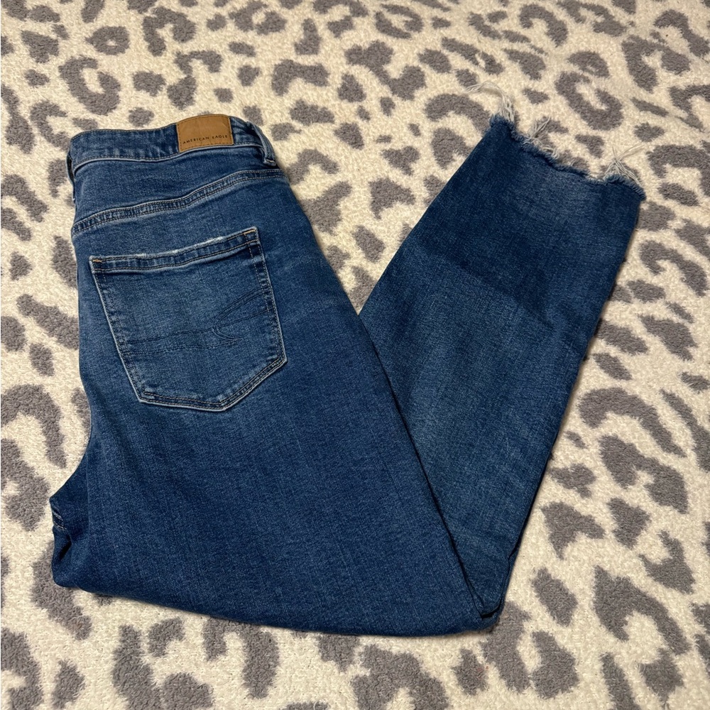 American Eagle Outfitters Dark Blue Mom Jeans